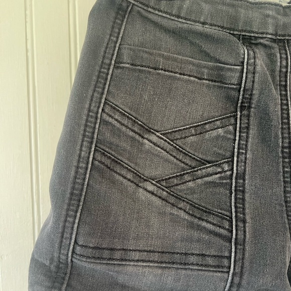 Free People Black High-Waisted Jean Micro Shorts 24 xs - Picture 6 of 7